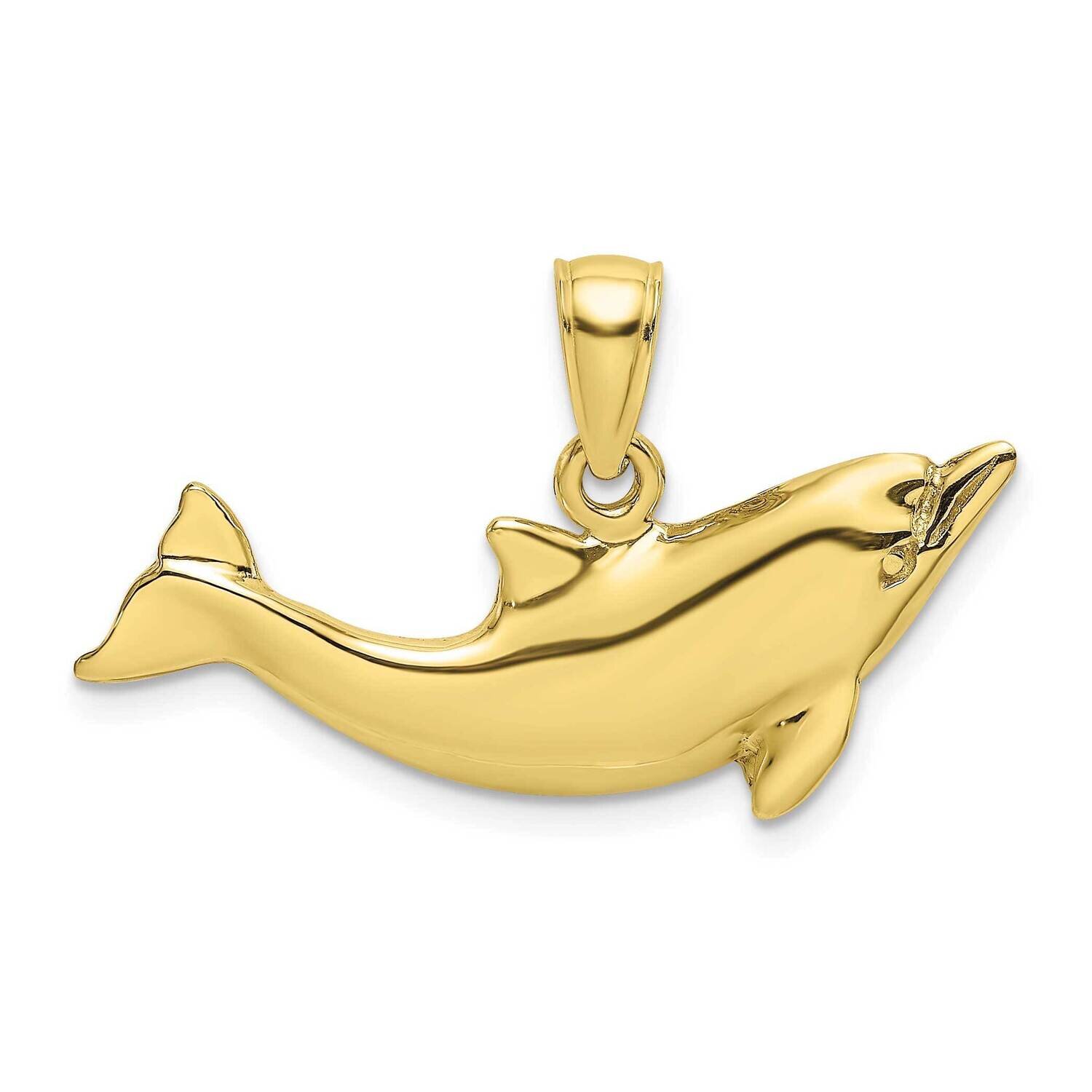 2-D Polished Dolphin Charm 10k Gold 10K7890, MPN: 10K7890,