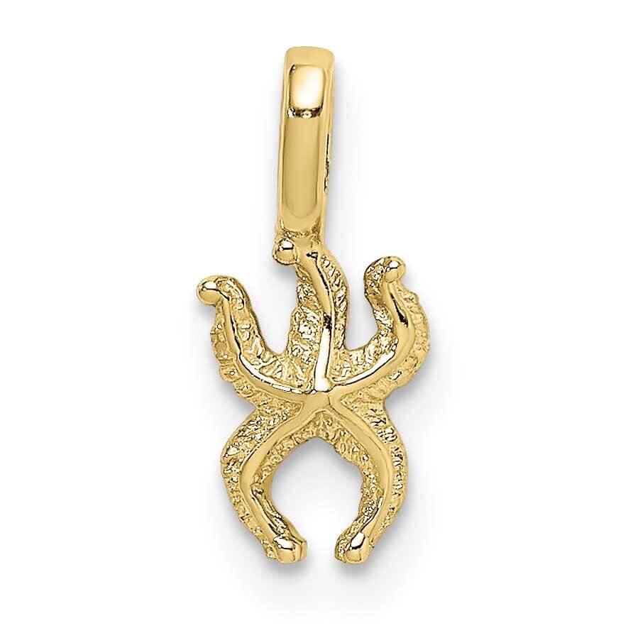 Mini Starfish with Fixed Bail Charm 10k Gold 10K7933, MPN: 10K7933,