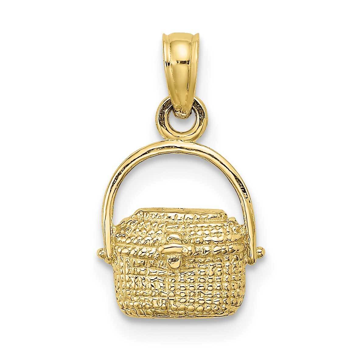 2-D Nantucket Basket Charm 10k Gold 10K7967, MPN: 10K7967,