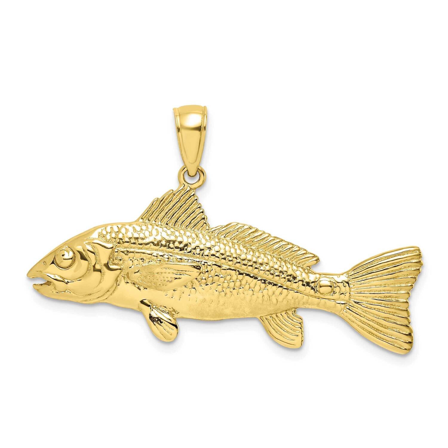 3-D Red Fish Charm 10k Gold 10K7968, MPN: 10K7968,
