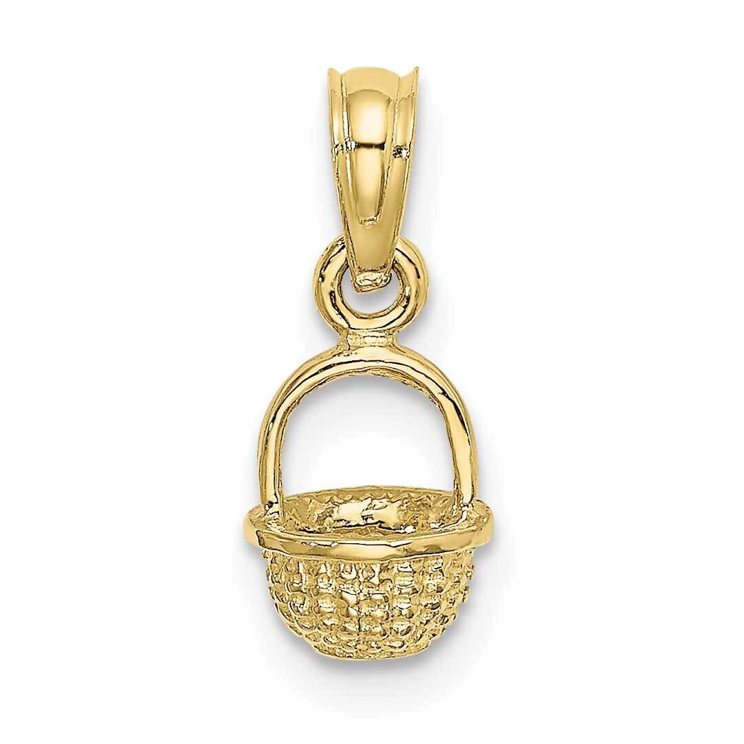 3-D Mini Basket Charm 10k Gold 10K7985, MPN: 10K7985,