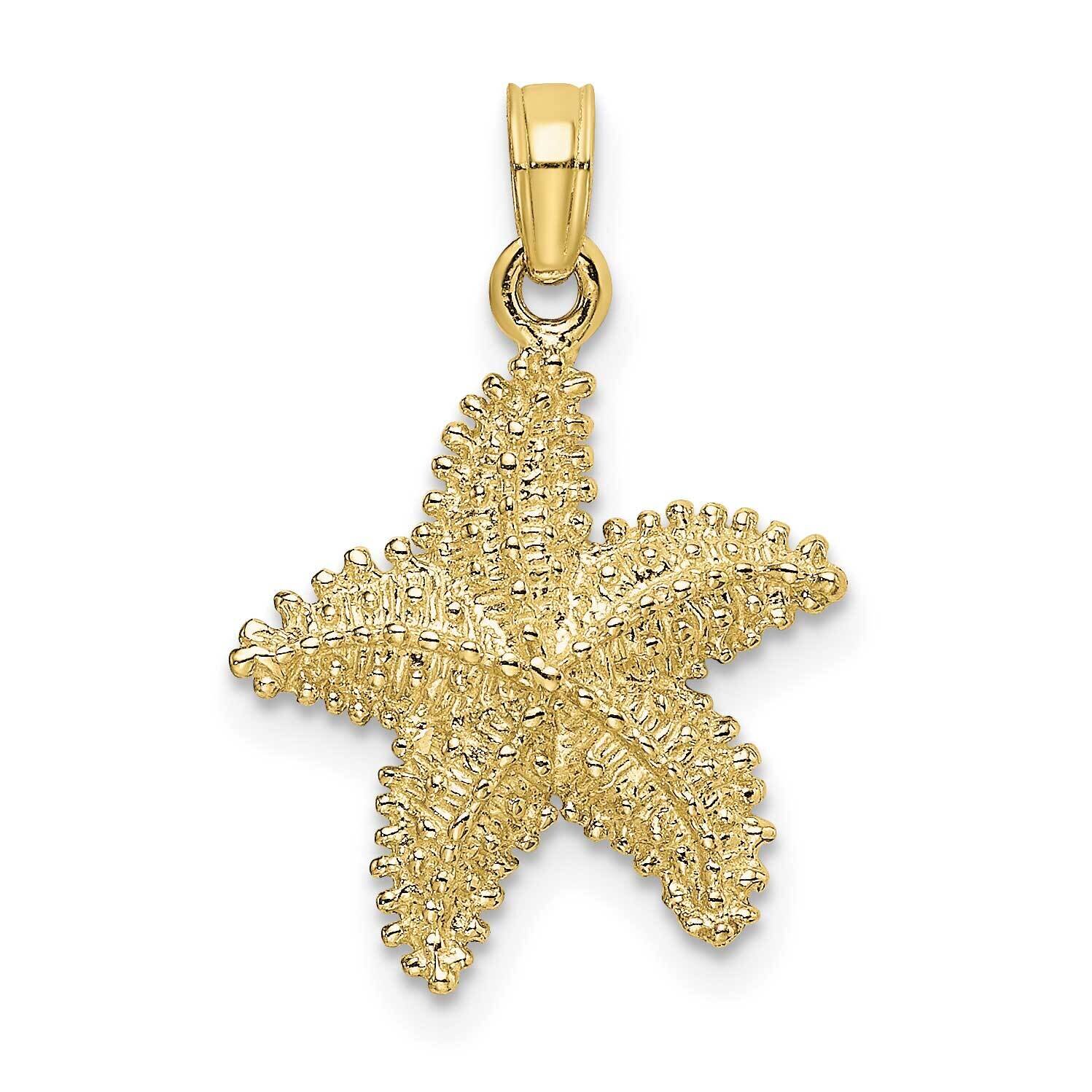 Starfish with Beaded Texture Charm 10k Gold 10K8071, MPN: 10K8071,