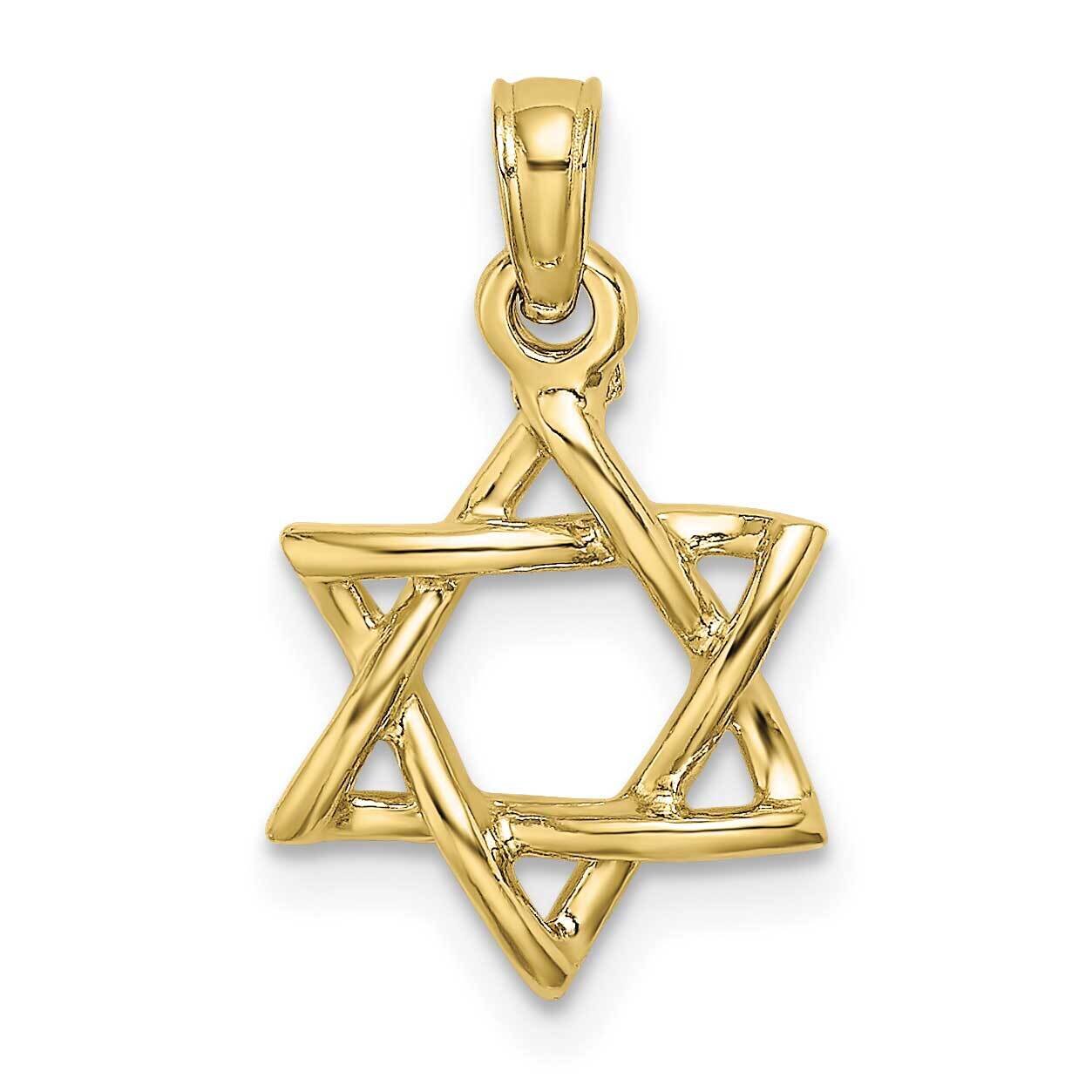 Star of David Charm 10k Gold Polished 10K8356, MPN: 10K8356,