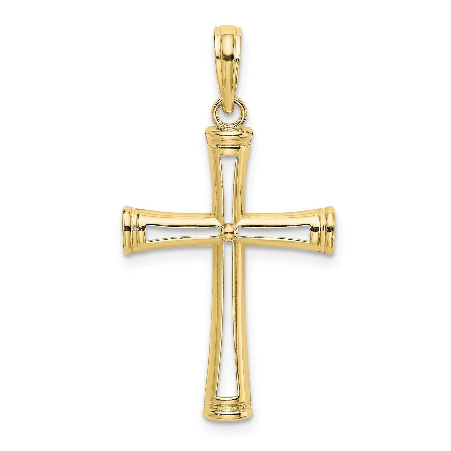 Cut-Out Cross 10k Gold Polished 10K8421