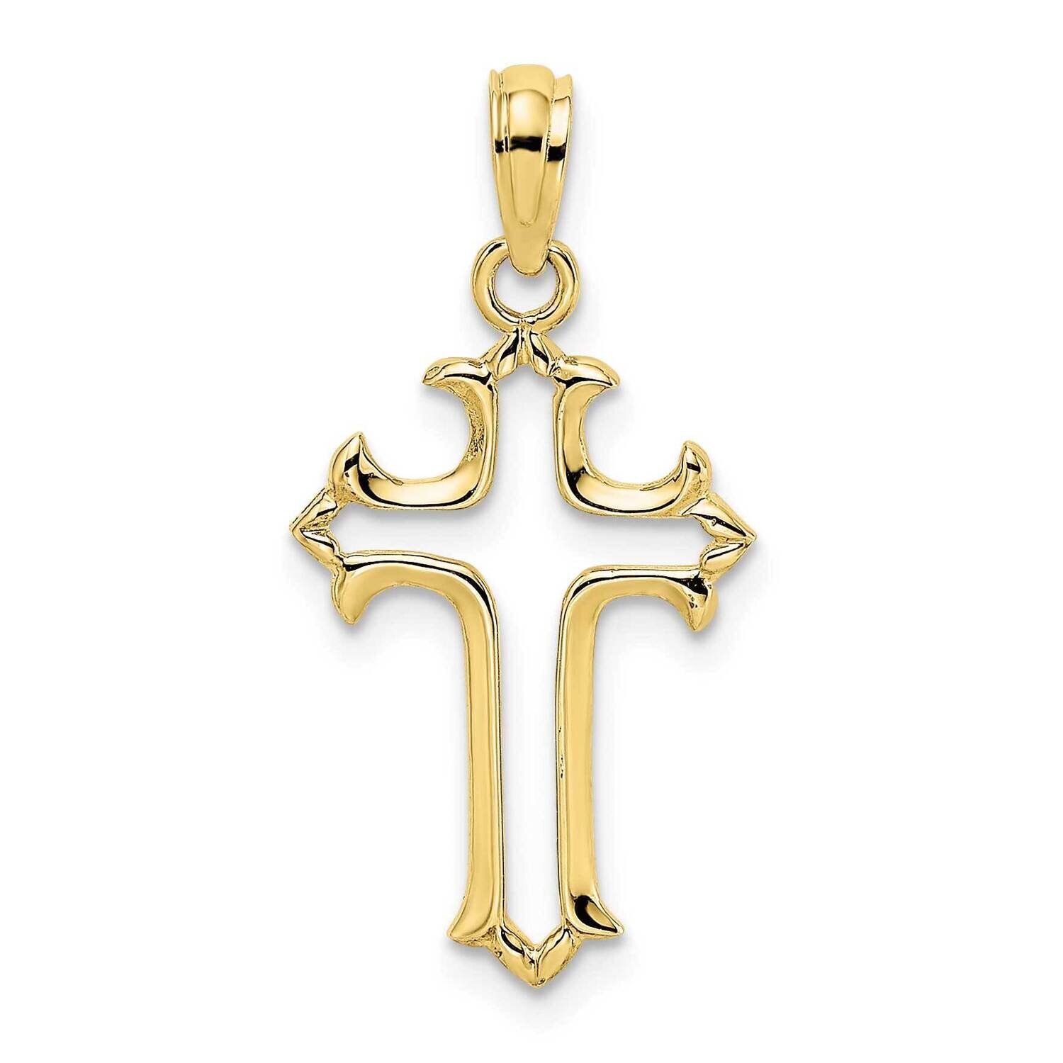 Cut-Out Cross Charm 10k Gold 10K8486, MPN: 10K8486,