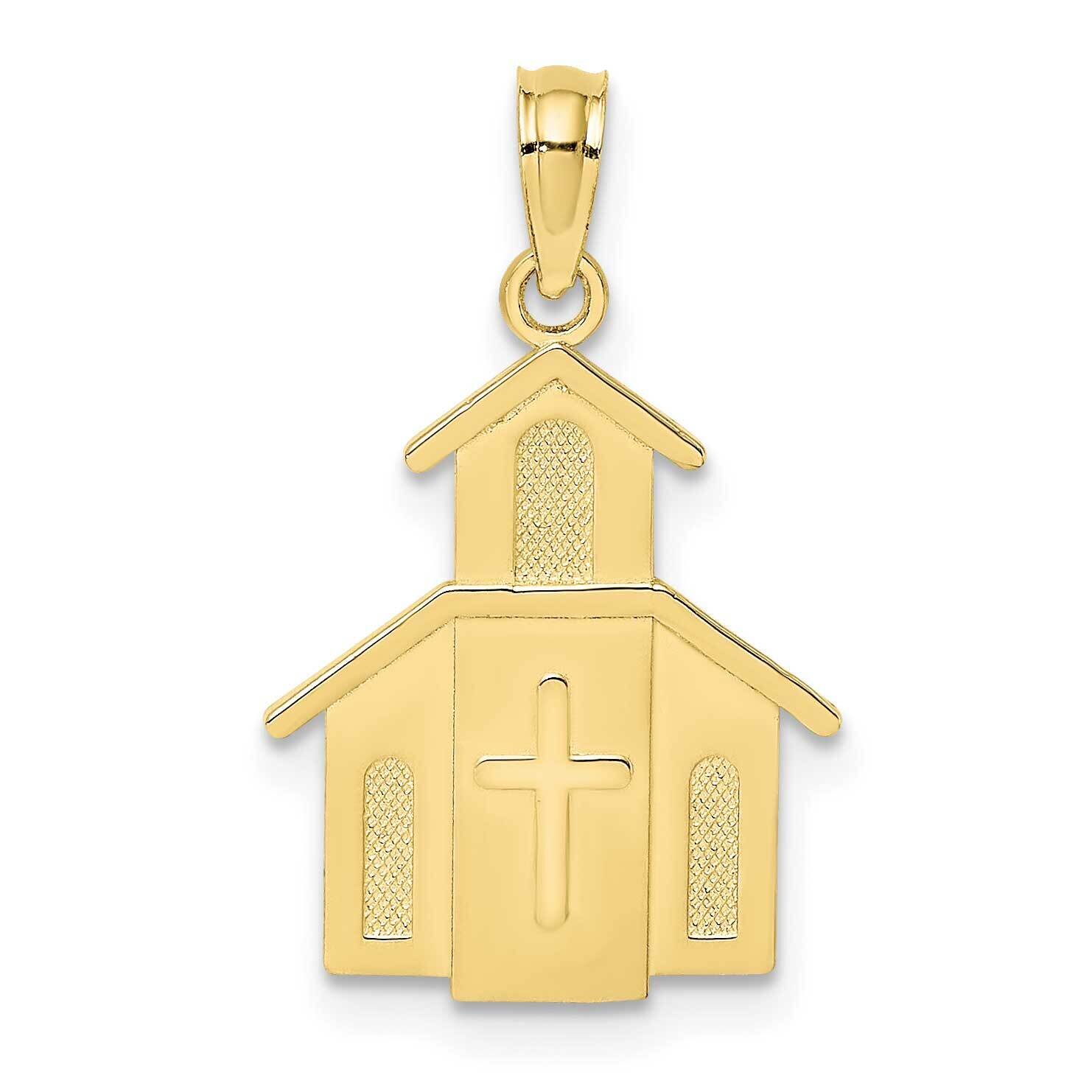 Church with Cross On Door Charm 10k Gold 10K8561, MPN: 10K8561,