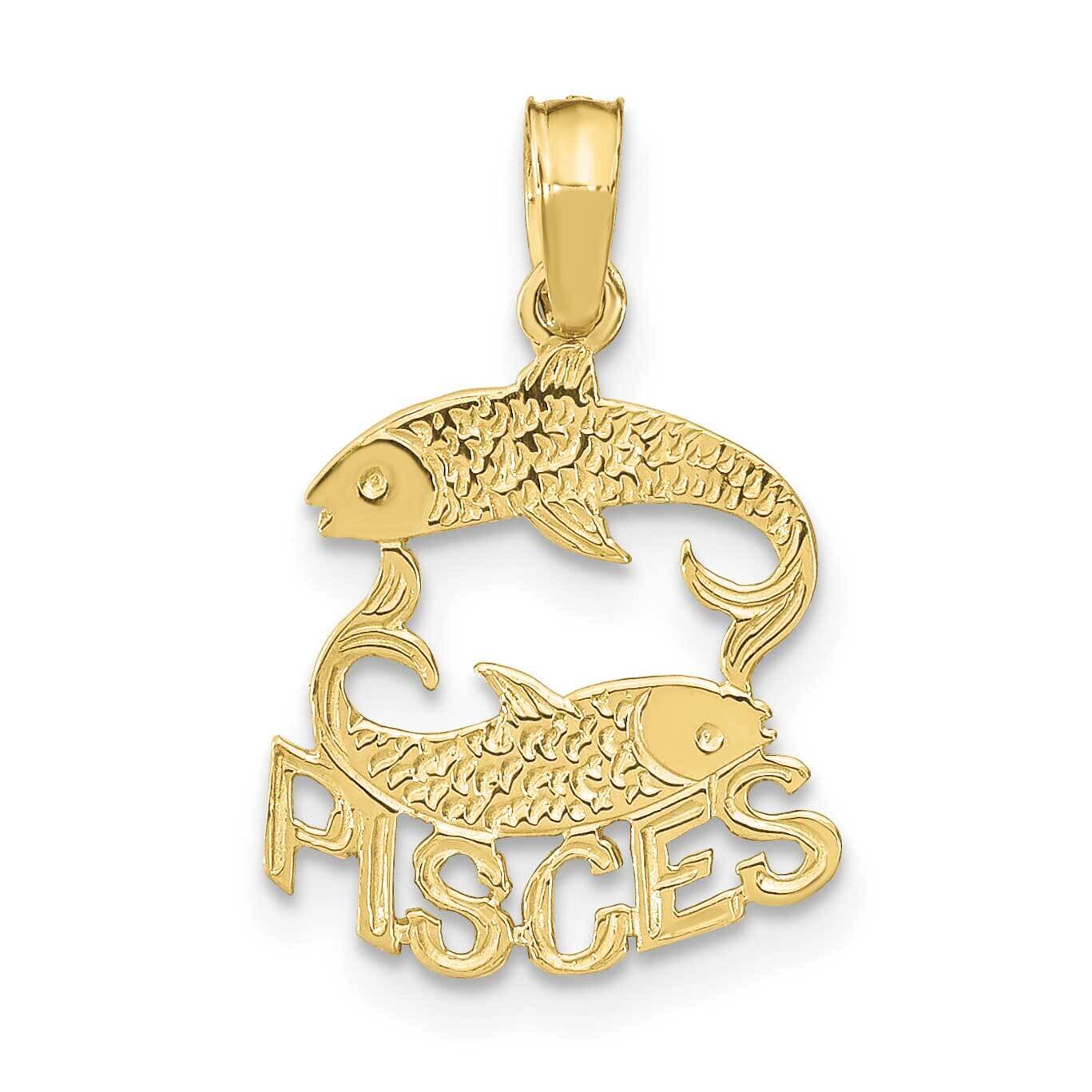 Pisces Charm 10k Gold 10K8945, MPN: 10K8945,
