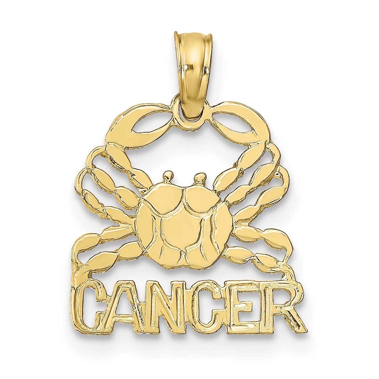 Cancer Charm 10k Gold 10K8949