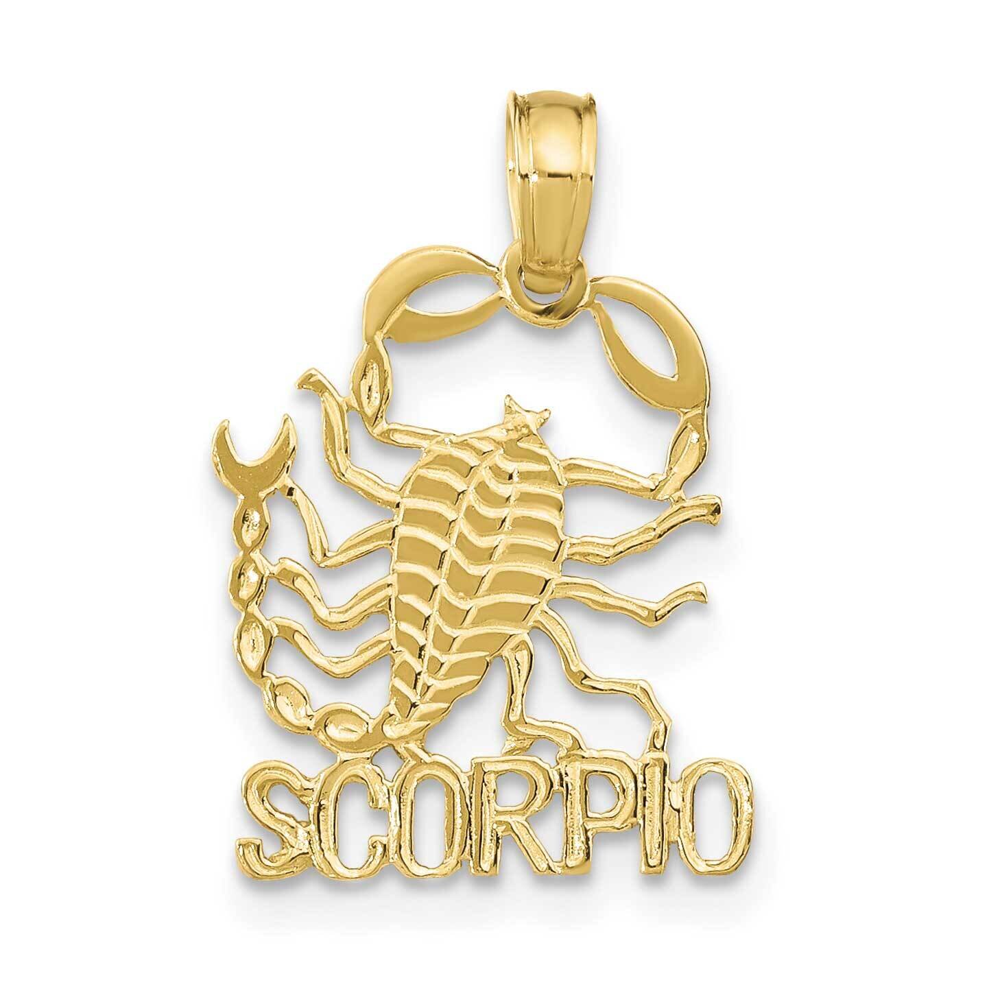 Scorpio Charm 10k Gold 10K8953