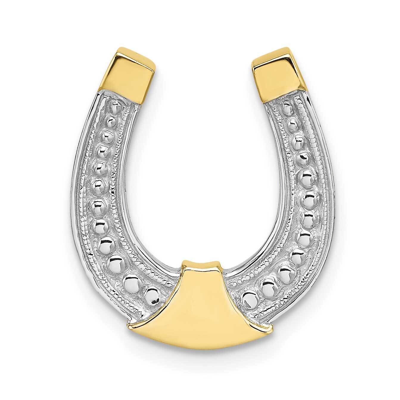 Rhodium Horseshoe Charm 10k Gold 10K9176, MPN: 10K9176,