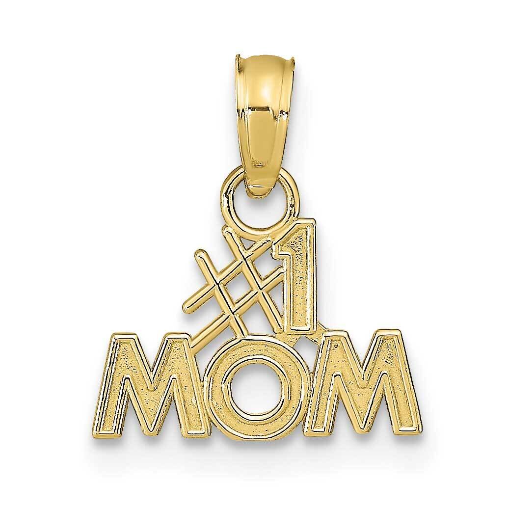 #1 Mom Pendant 10k Gold Polished 10K9595, MPN: 10K9595,