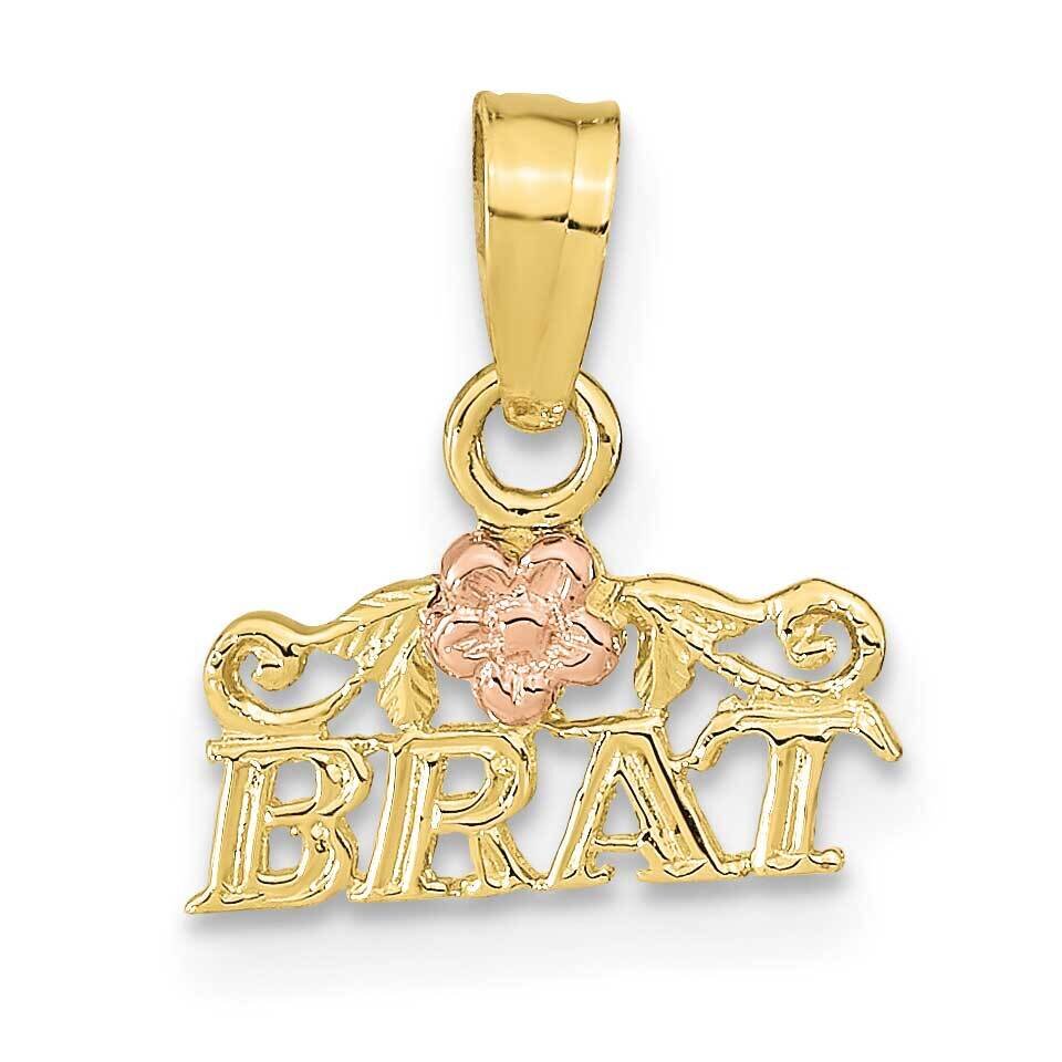 Yellow Gold Brat Pendant 10k Rose Gold 10K9776, MPN: 10K9776,