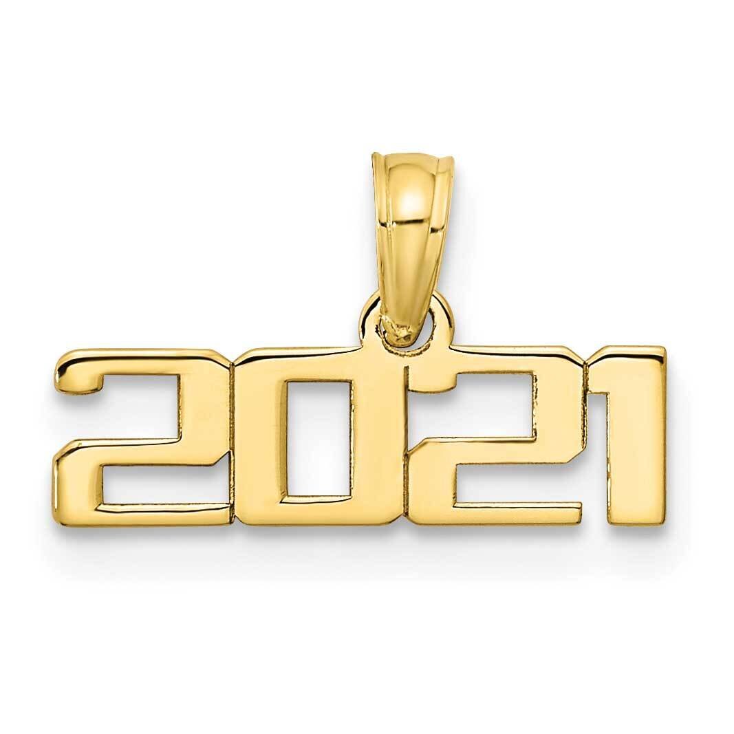 Block 2021 Graduation Charm 10k Gold Polished 10K9927, MPN: 10K9927,