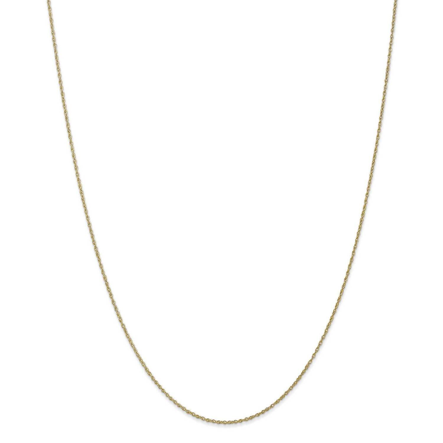 .8mm Lite-Baby Rope Chain 22 Inch 10k Gold 10KPE3-22