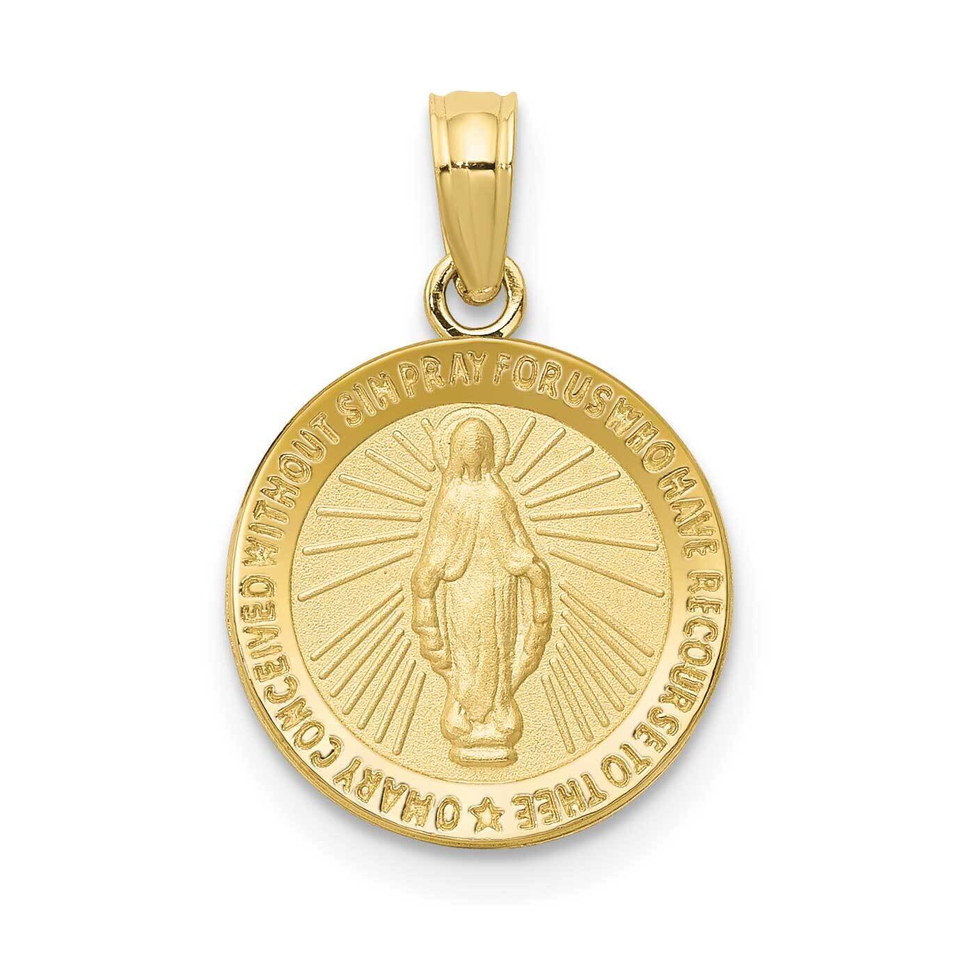 Miraculous Medal Pendant 10k Gold 10M1436, MPN: 10M1436,