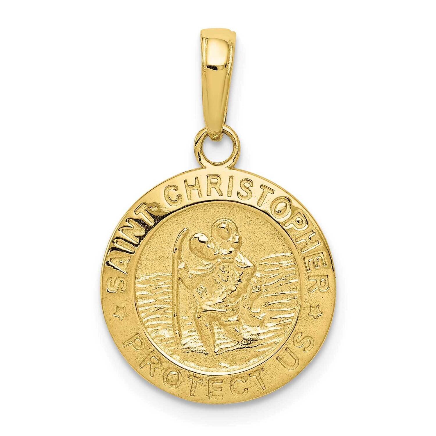 Saint Christopher Medal Charm 10k Gold 10M1454, MPN: 10M1454,