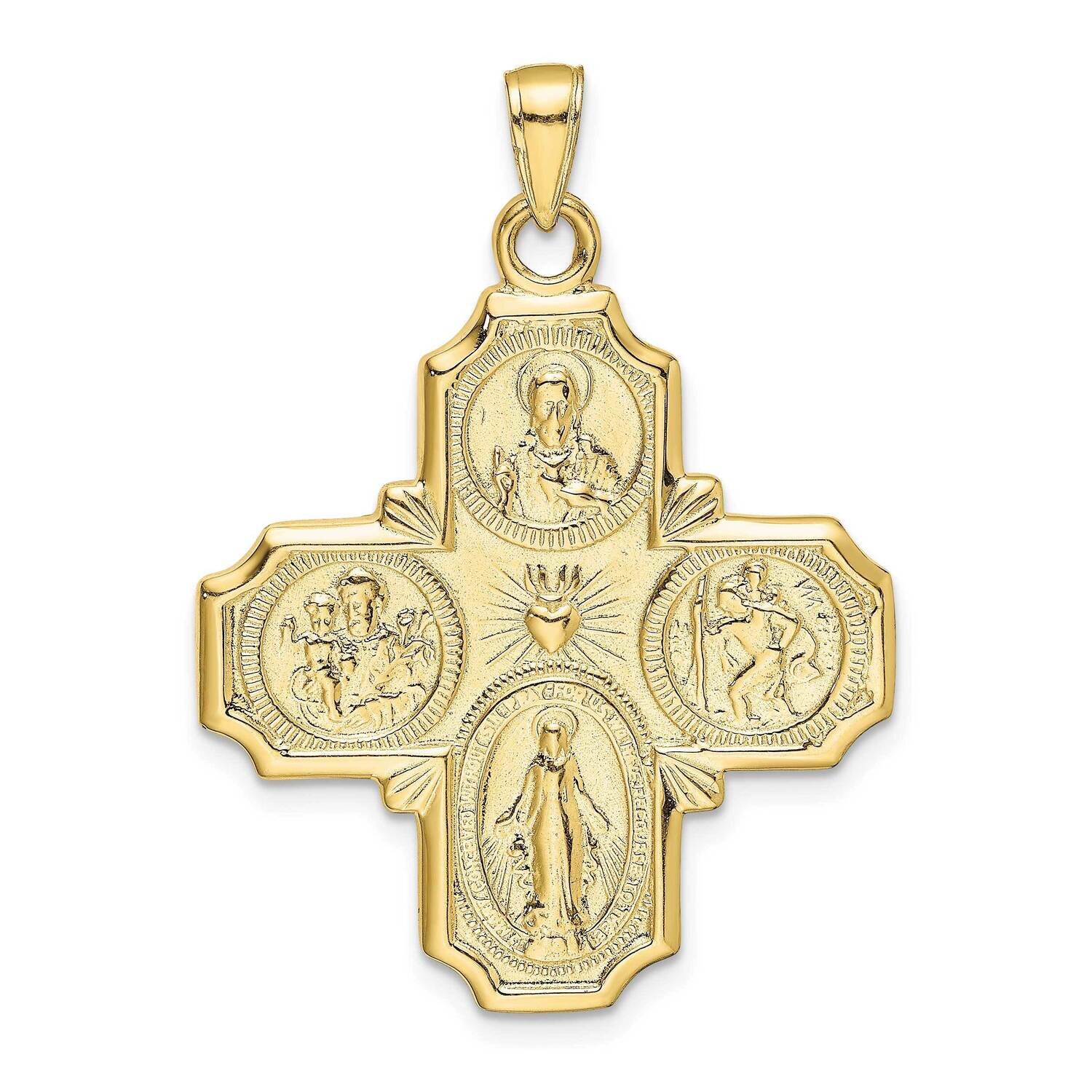 Four-Way Medal Pendant 10k Gold 10M1458, MPN: 10M1458,