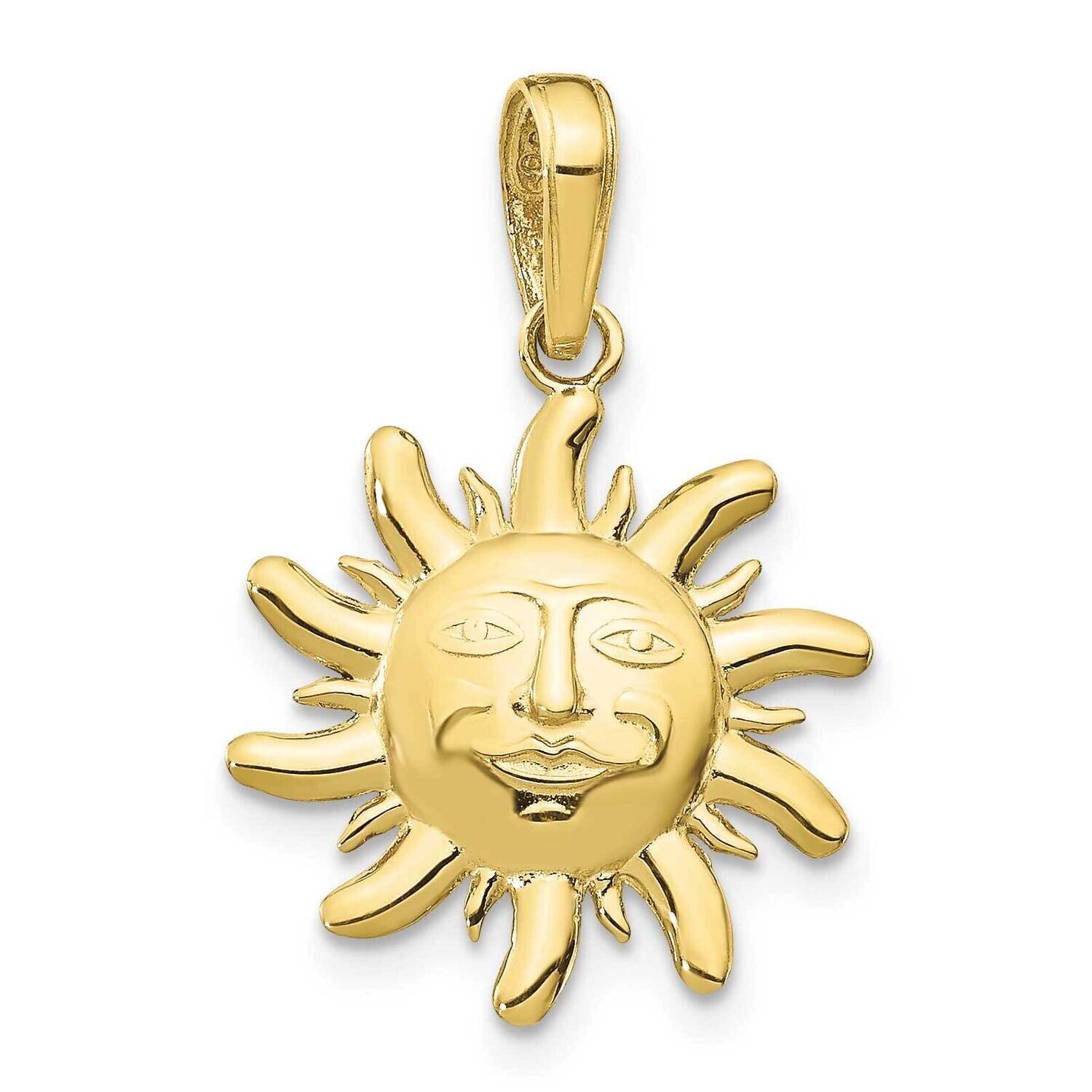 Diamond-Cut Small Sun Charm 10k Gold 10M471, MPN: 10M471,