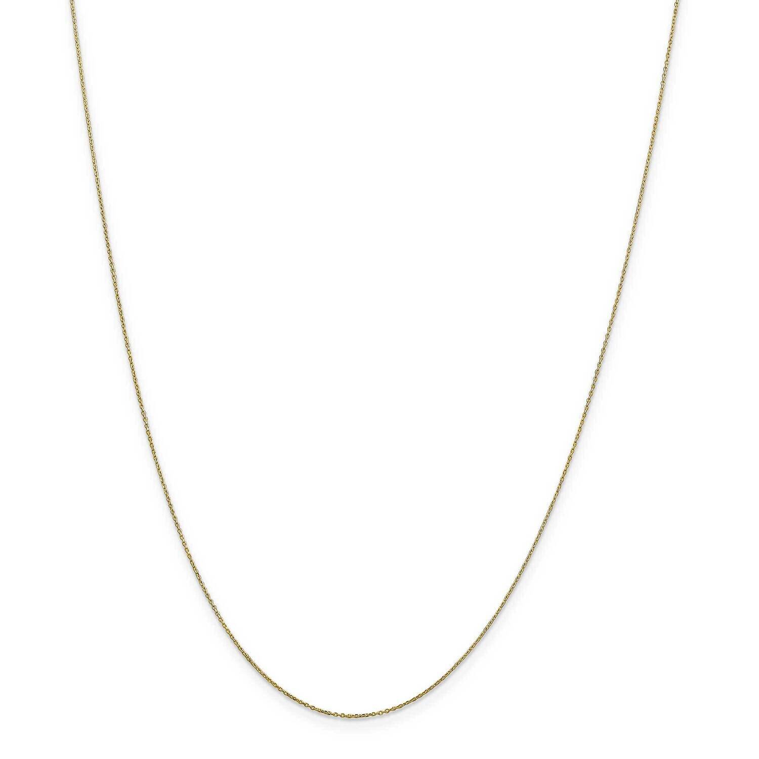 .6mm Diamond-Cut Cable Chain Anklet 10 Inch 10k Gold 10PE136-10, MPN: 10PE136-10, 191101568350