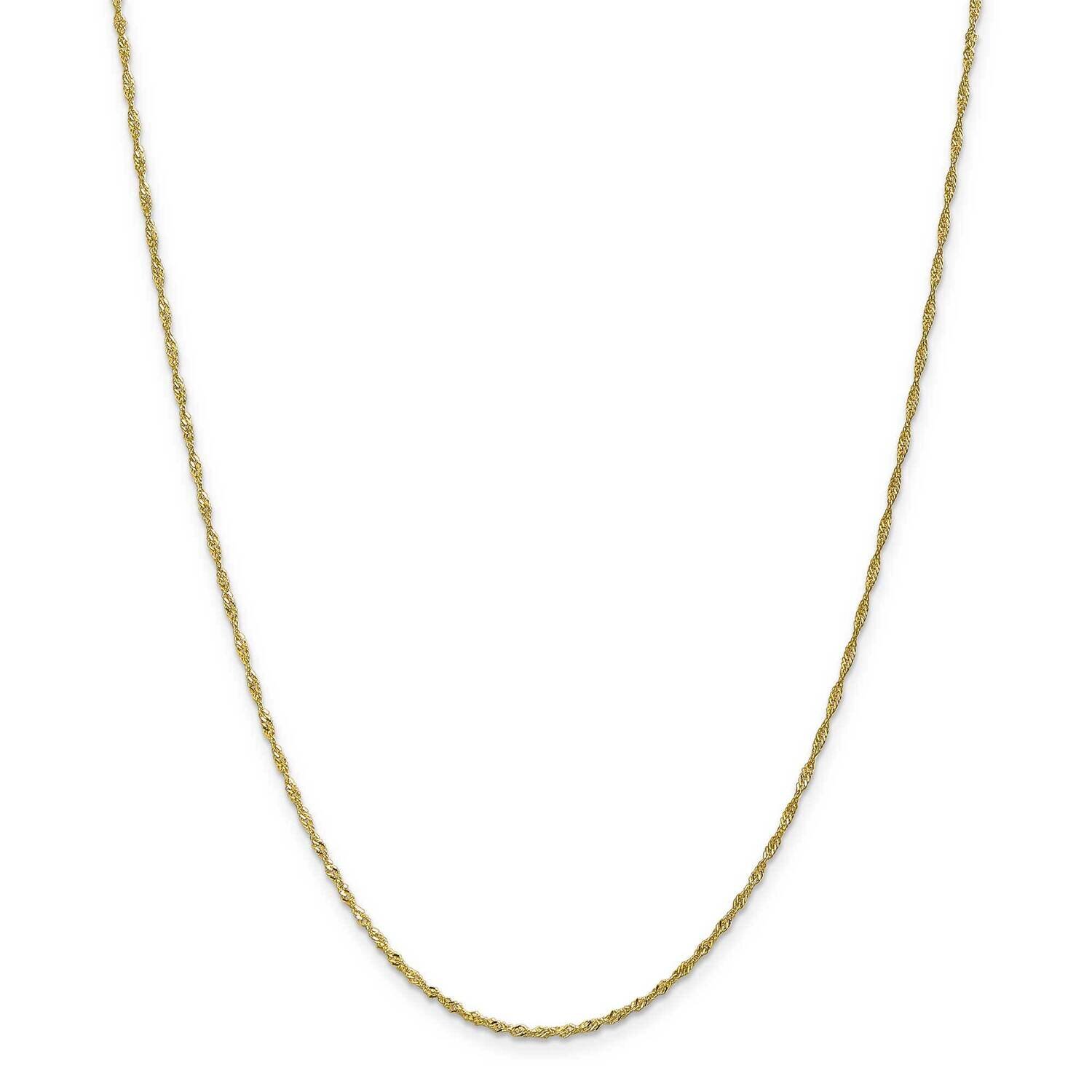 1.4mm Singapore Chain 22 Inch 10k Gold 10PE52-22, MPN: 10PE52-22, 191101725708