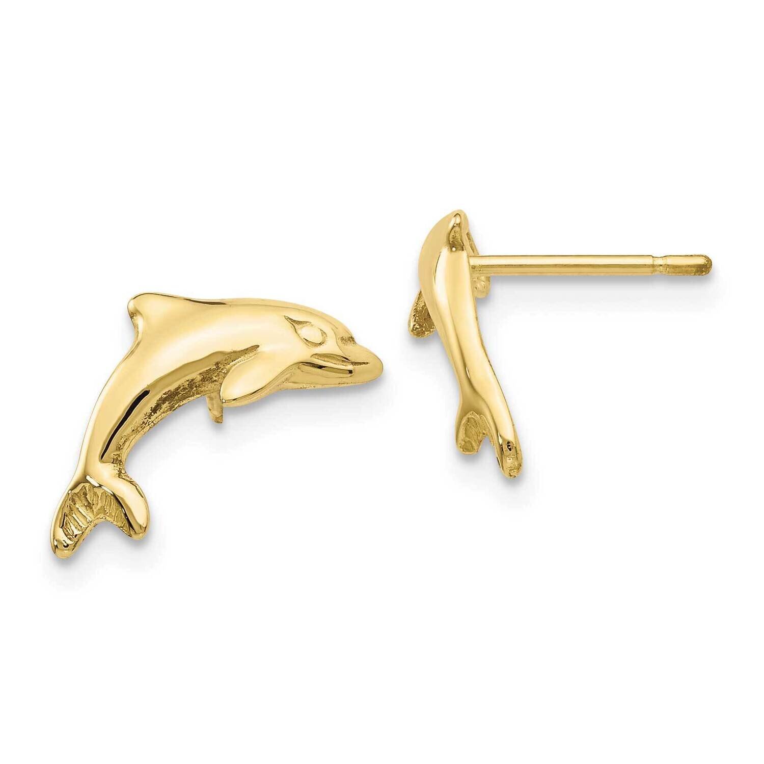 Dolphin Earrings 10k Gold 10S1126, MPN: 10S1126, 191101566530