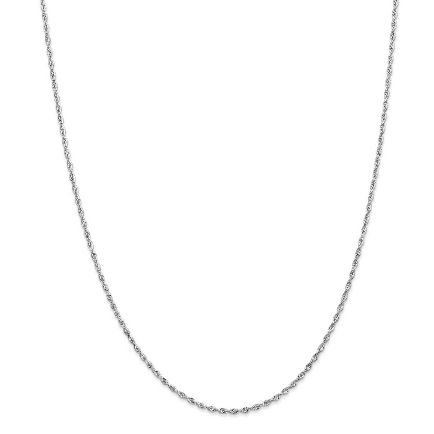1.85mm Diamond-Cut Quadruple Rope Chain 26 Inch 10k White Gold 10WQT014-26