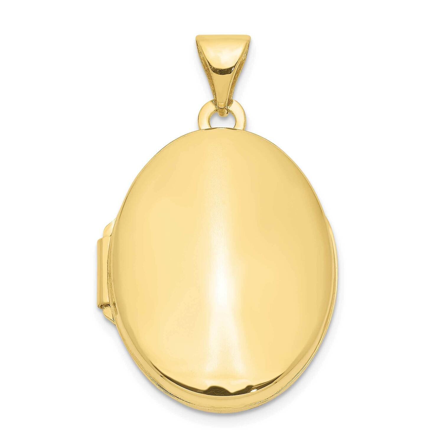 Polished Oval Locket 10k Gold 10XL112, MPN: 10XL112,