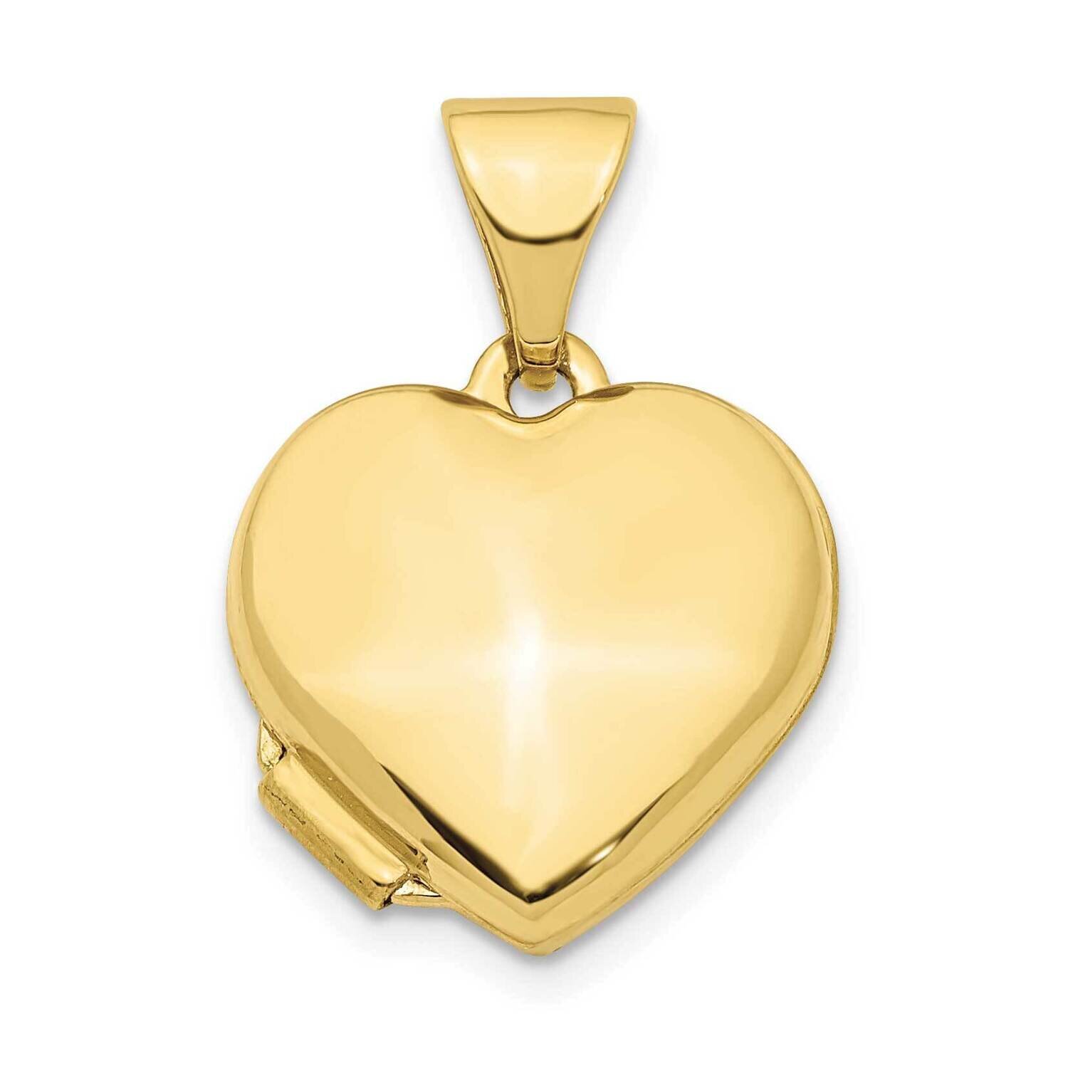 Heart 13mm Locket Pendant 10k Gold 10XL749