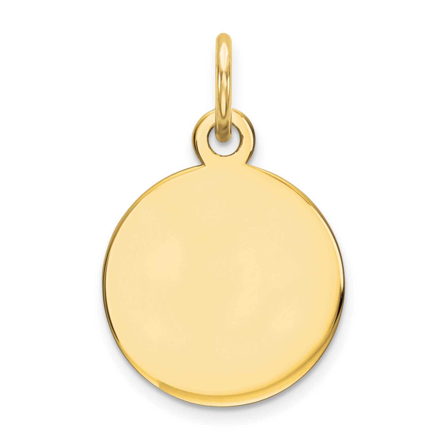 Round Disc Charm 10k Gold 10XM537/13, MPN: 10XM537/13,