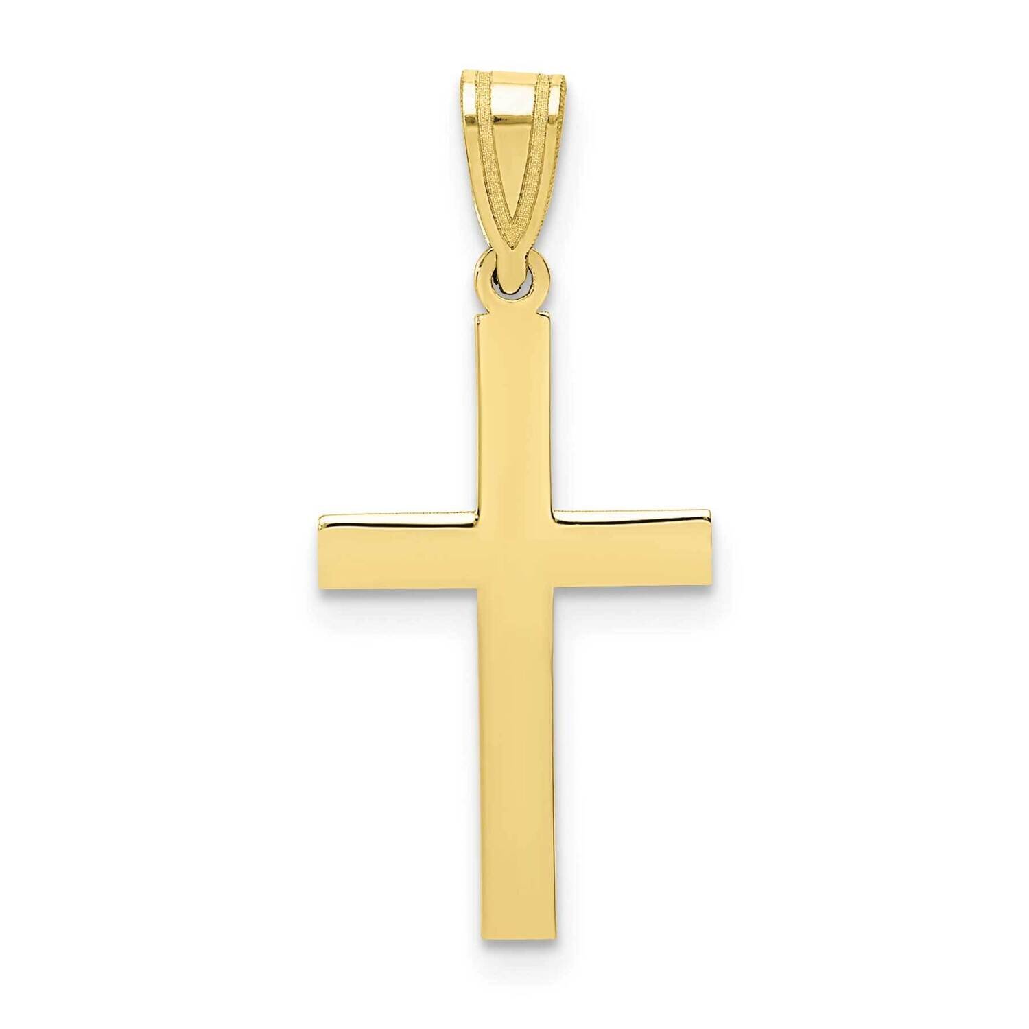 Sand Blasted Cross Pendant 10k Gold 10XR100, MPN: 10XR100,