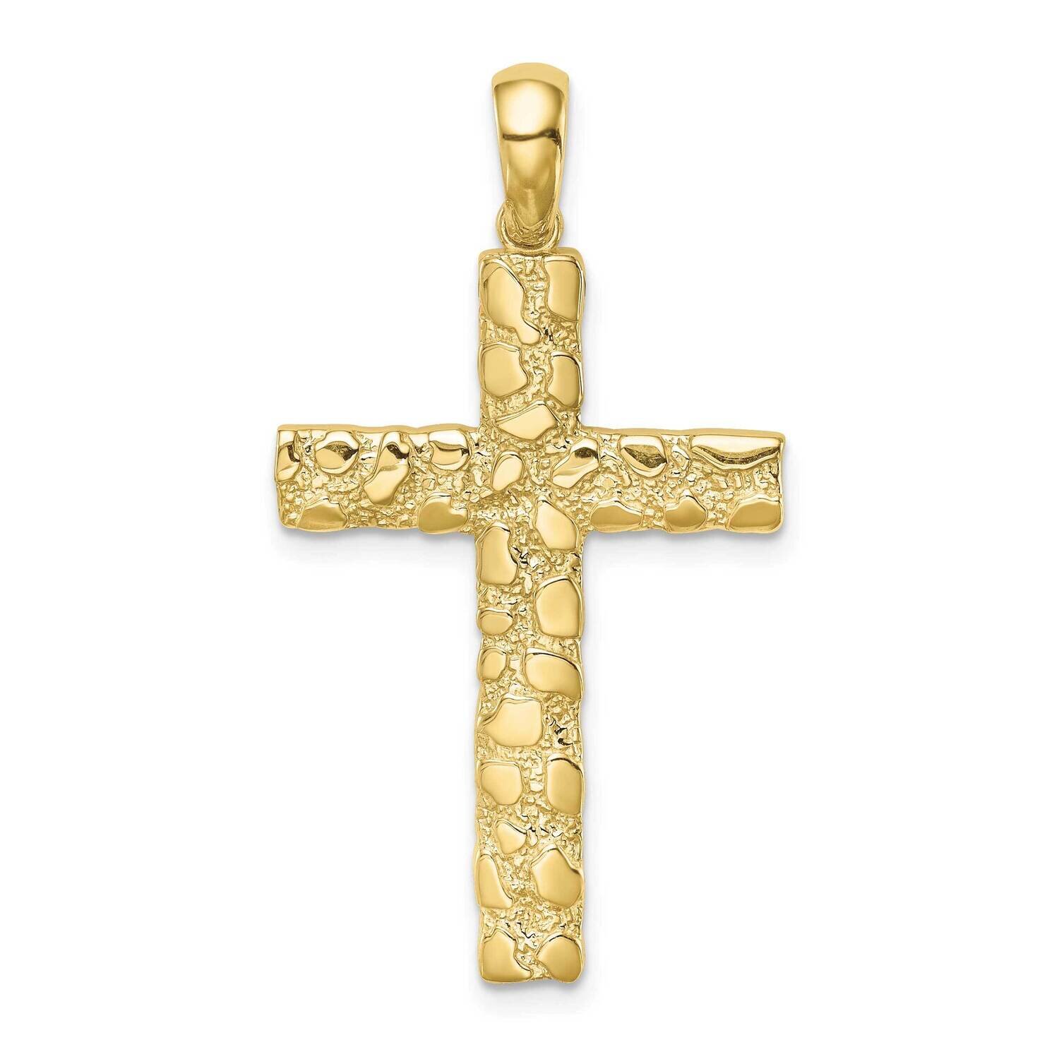 Nugget Cross Pendant 10k Gold 10XR1834, MPN: 10XR1834,
