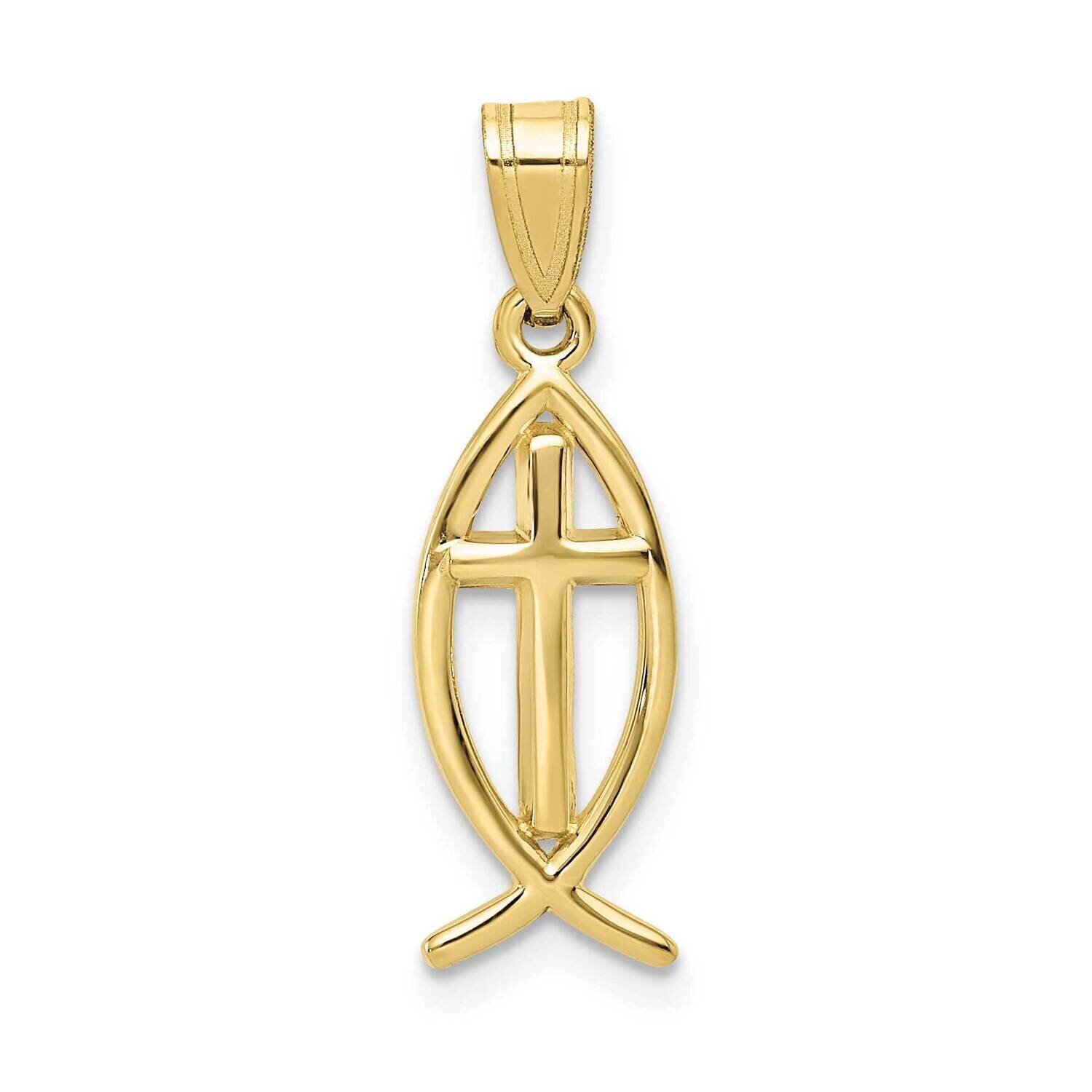 Ichthus Fish Pendant 10k Gold 10XR424, MPN: 10XR424,