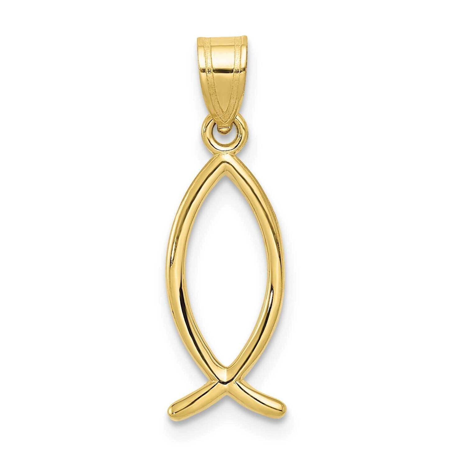 Ichthus Fish Pendant 10k Gold 10XR452, MPN: 10XR452,