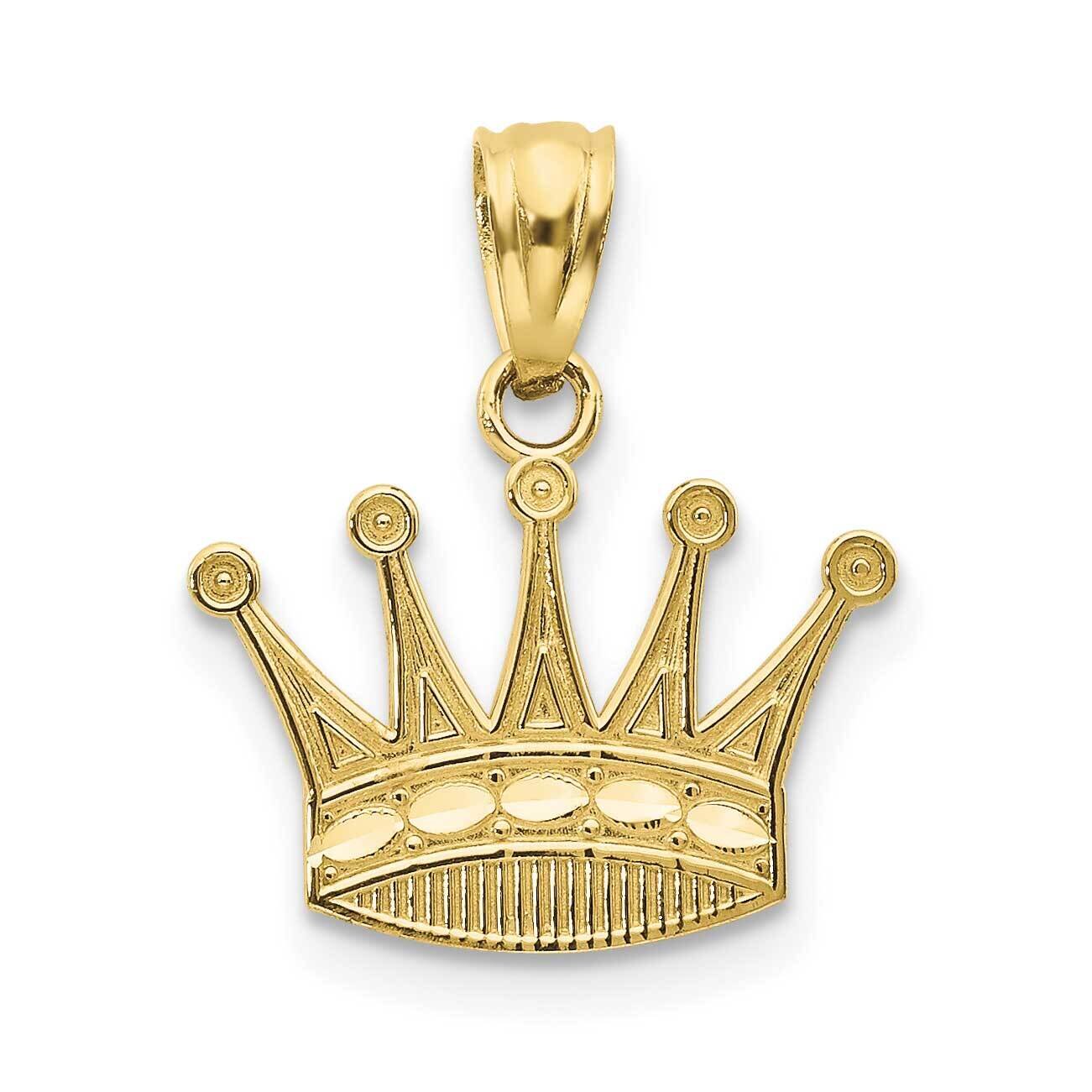 Crown Pendant 10k Gold 10YC1037