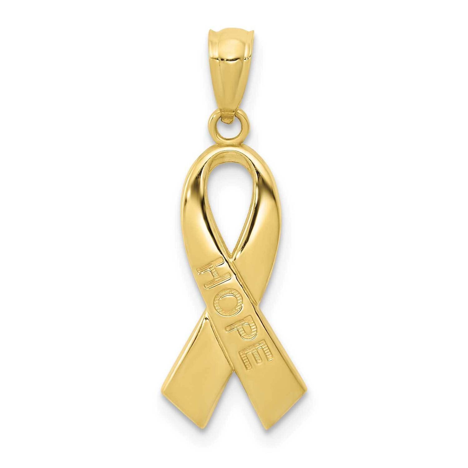 Hope Ribbon Pendant 10k Gold Polished 10YC1232, MPN: 10YC1232, 883957995649