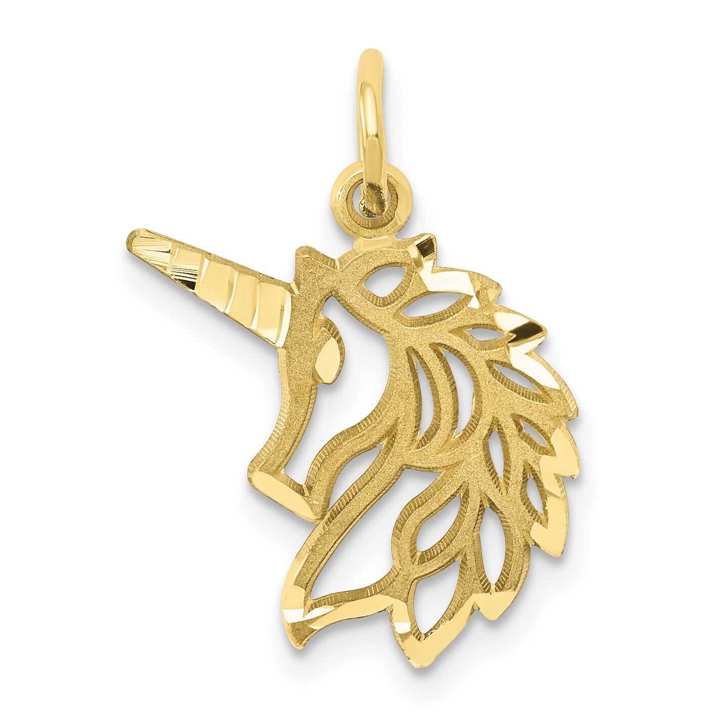 Unicorns Head Pendant 10k Gold 10ZC1144, MPN: 10ZC1144,