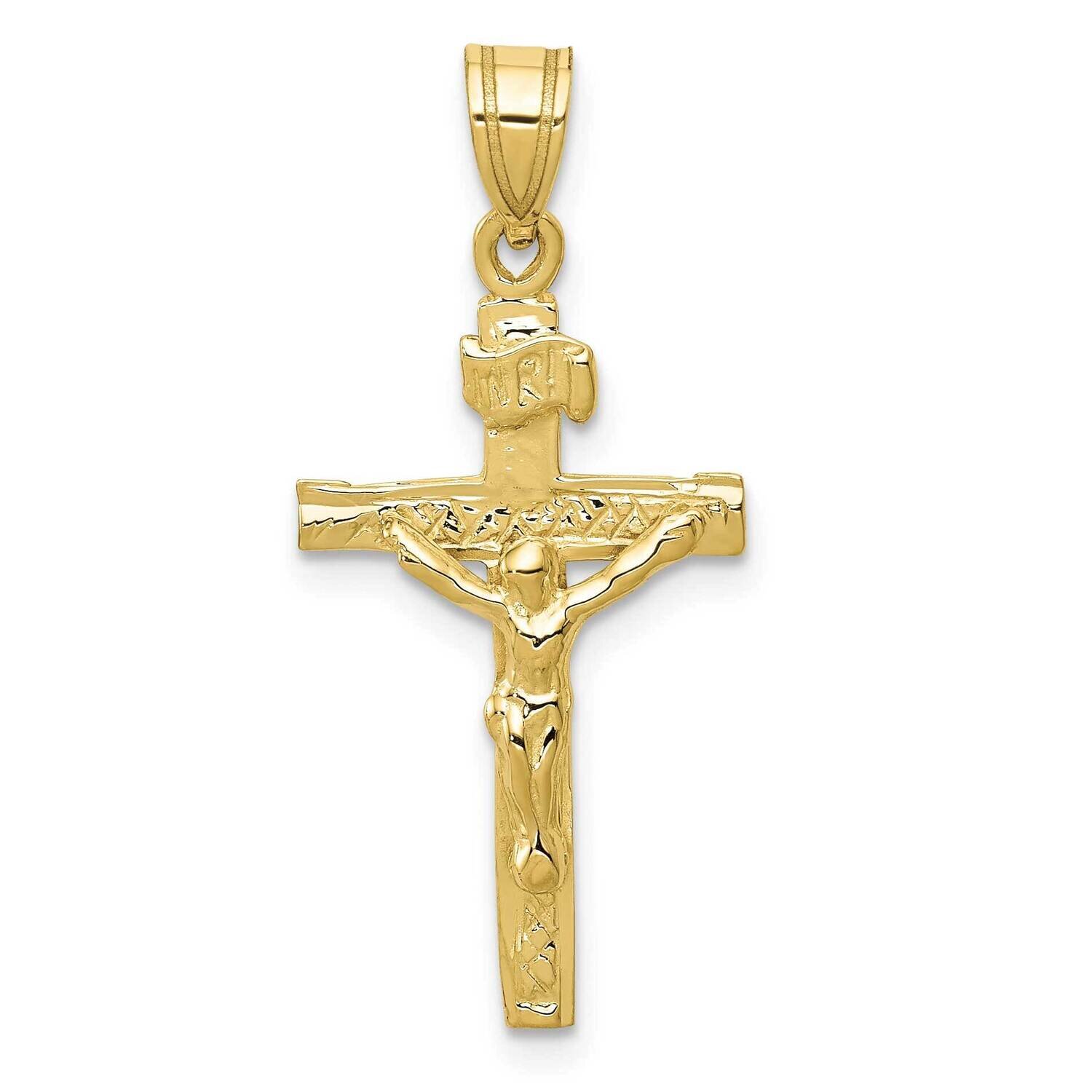 Inri Crucifix Charm 10k Gold 10ZC1344