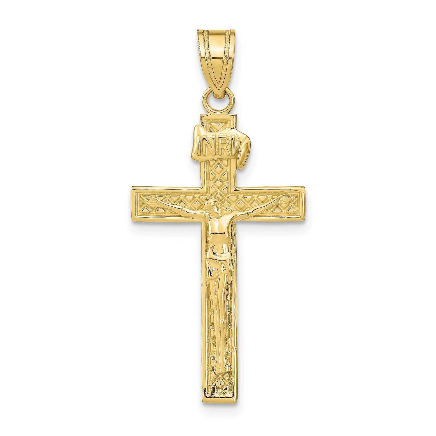Inri Crucifix Pendant 10k Gold 10ZC1345