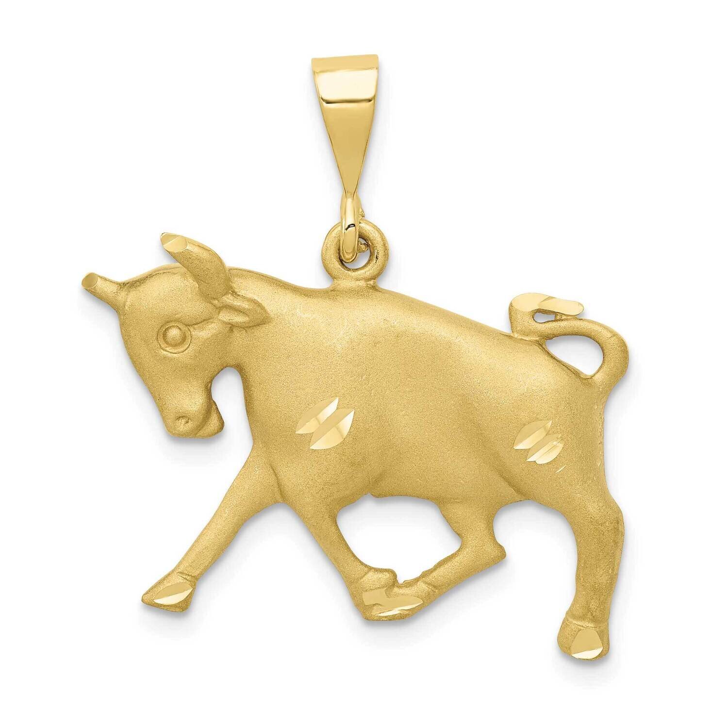 Taurus Zodiac Charm 10k Gold 10ZC465, MPN: 10ZC465,