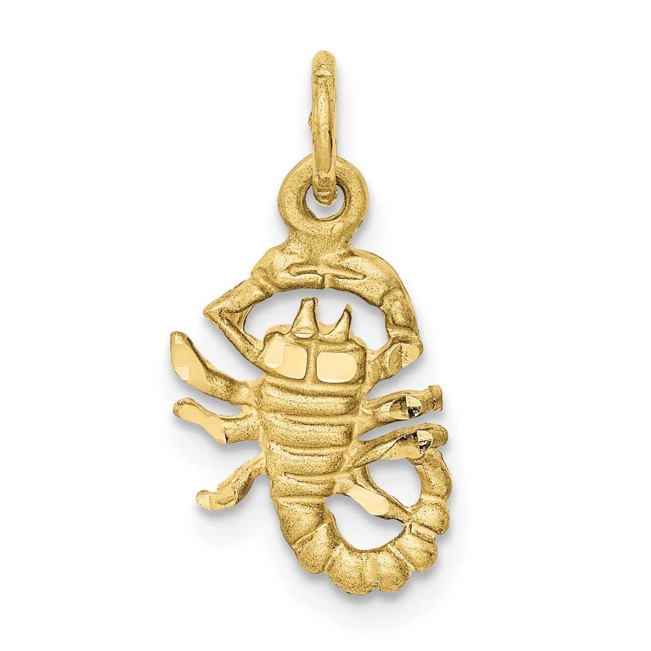 Scorpio Zodiac Charm 10k Gold 10ZC483, MPN: 10ZC483,