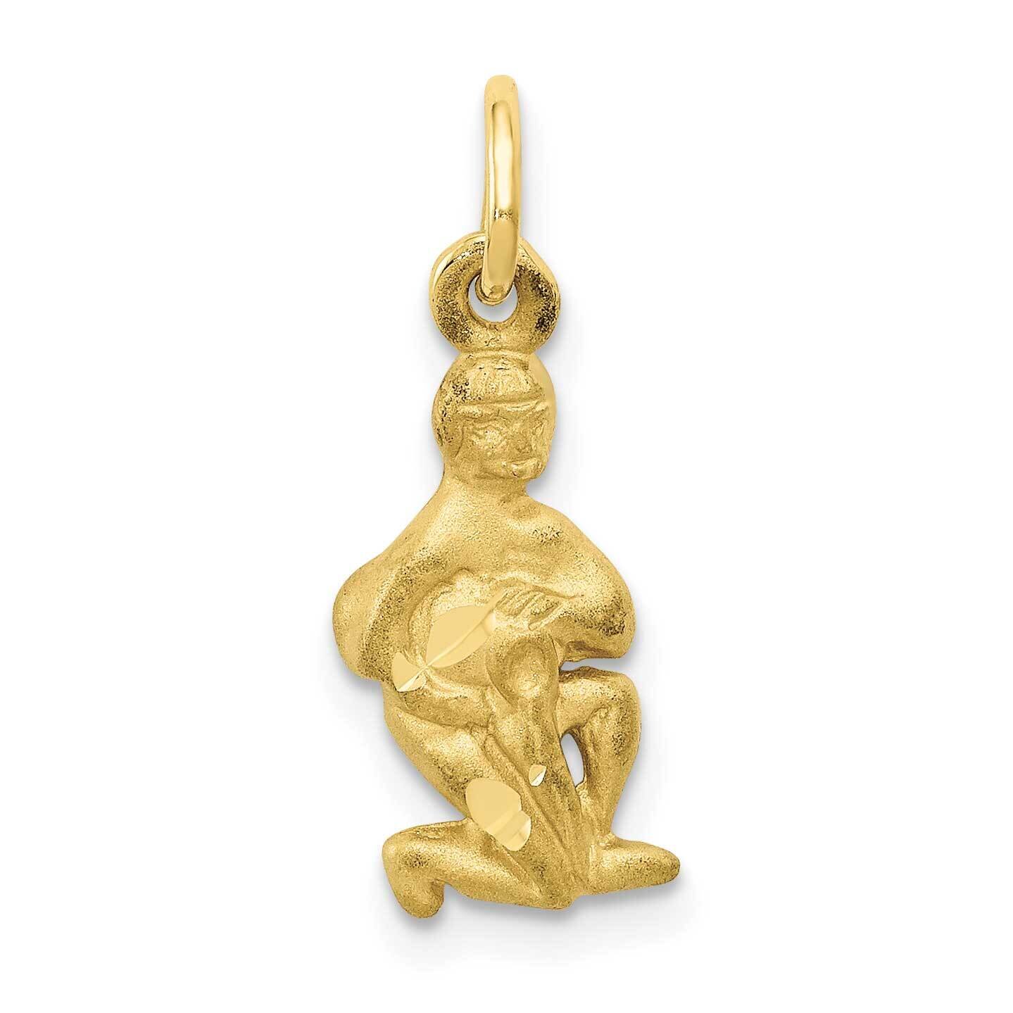 Aquarius Zodiac Charm 10k Gold 10ZC486, MPN: 10ZC486,