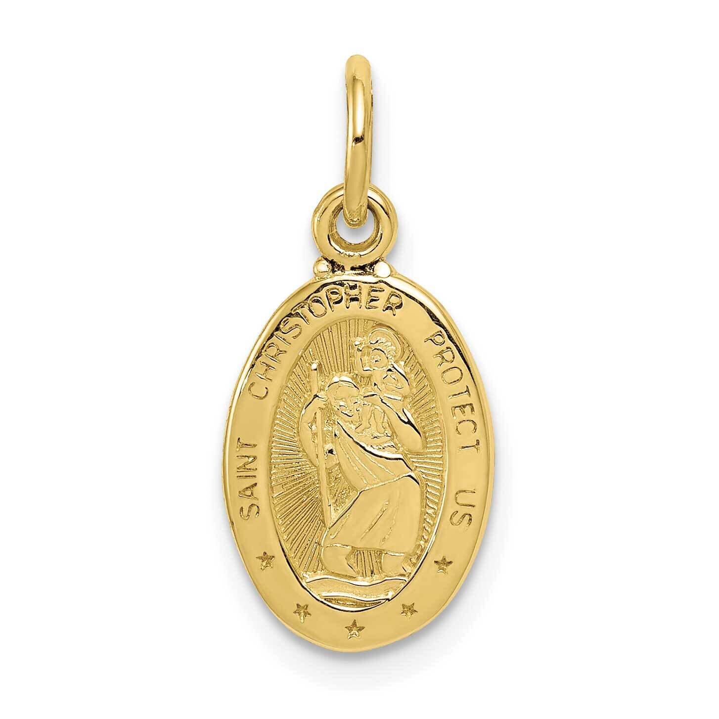 Saint Christopher Medal Charm 10k Gold 10ZC820, MPN: 10ZC820,