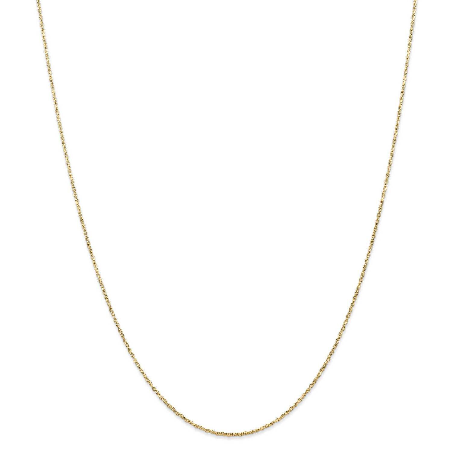 .7 mm Carded Cable Rope Chain 22 Inch 14k Gold 7RY-22, MPN: 7RY-22, 883957165882