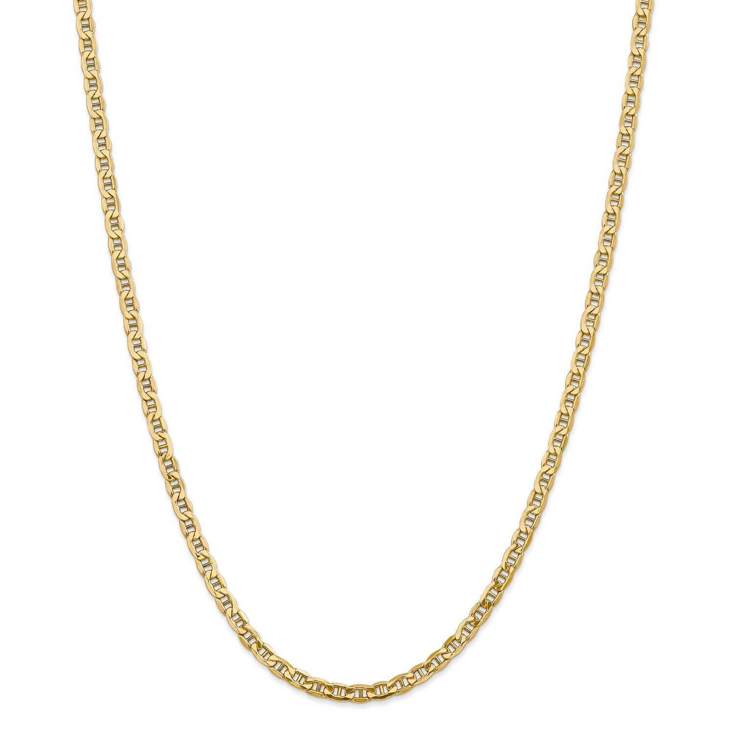 4mm Semi-Solid Anchor Chain 26 Inch 14k Gold BC100-26, MPN: BC100-26, 883957168685