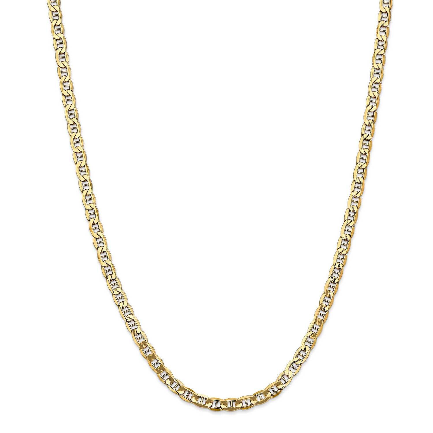 4.75mm Semi-Solid Anchor Chain 26 Inch 14k Gold BC101-26, MPN: BC101-26, 883957171197