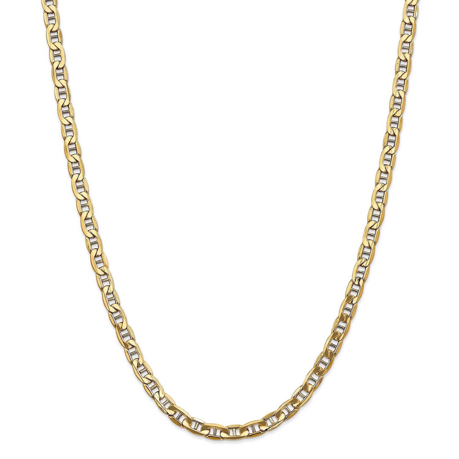 5.5mm Semi-Solid Anchor Chain 26 Inch 14k Gold BC102-26, MPN: BC102-26, 883957171463