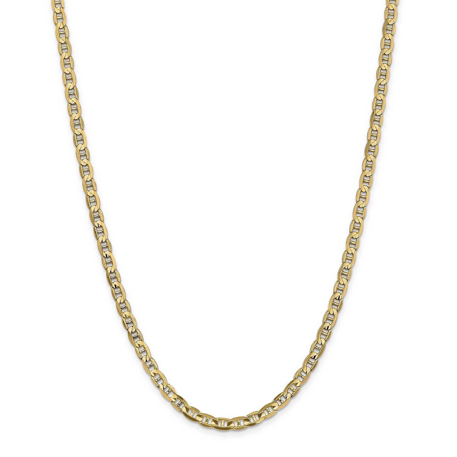 4.5mm Concave Anchor Chain 26 Inch 14k Gold CCA120-26, MPN: CCA120-26, 883957171562