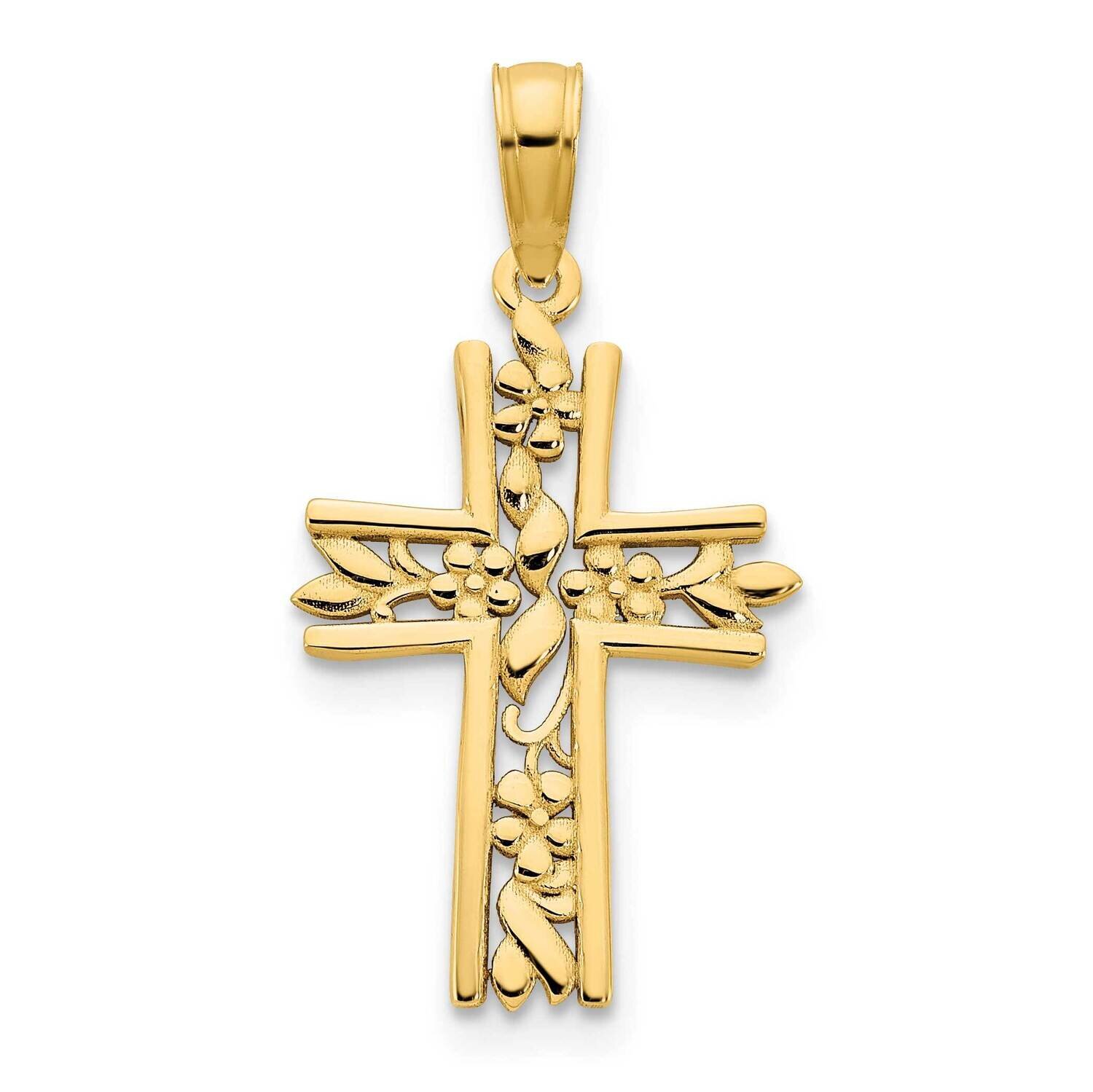 Fancy Cross Pendant 14k Gold D5032, MPN: D5032,