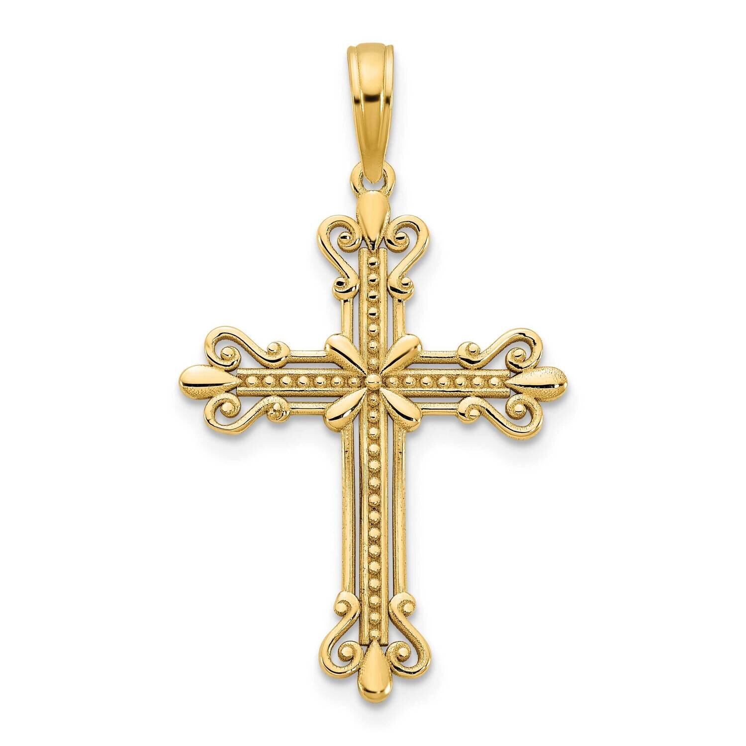 Fancy Cross Pendant 14k Gold D5033, MPN: D5033,