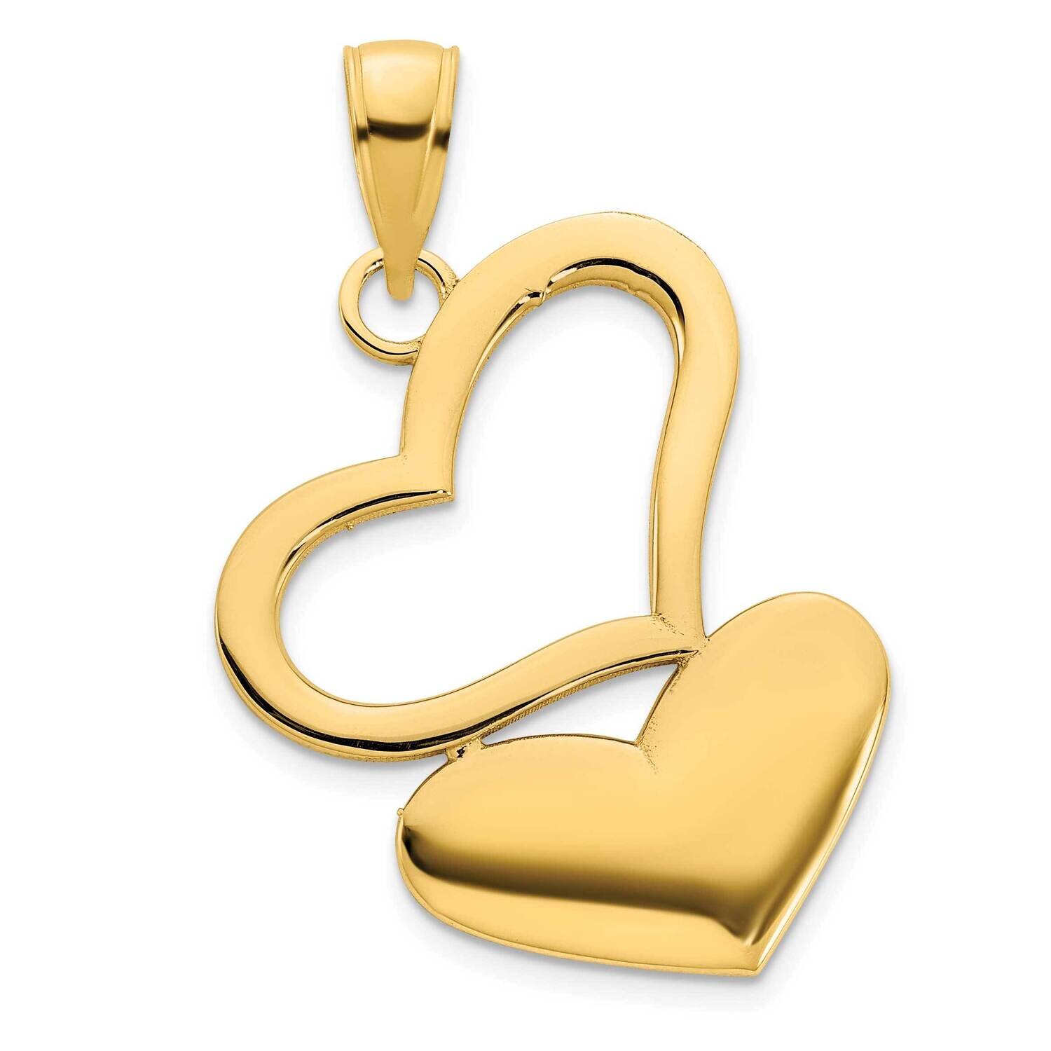 Hearts Pendant 14k Gold D5084, MPN: D5084,